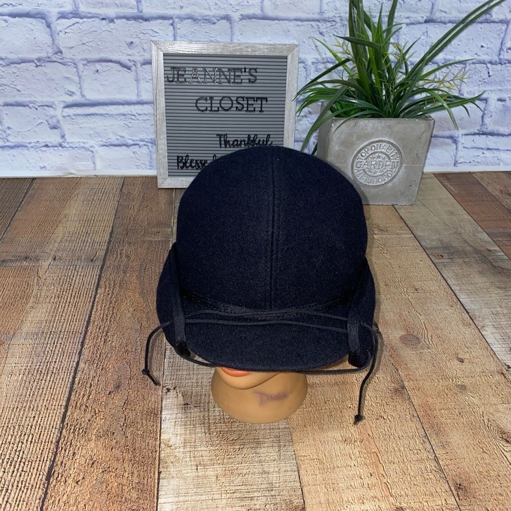 Crown cap black railroad hat NWT